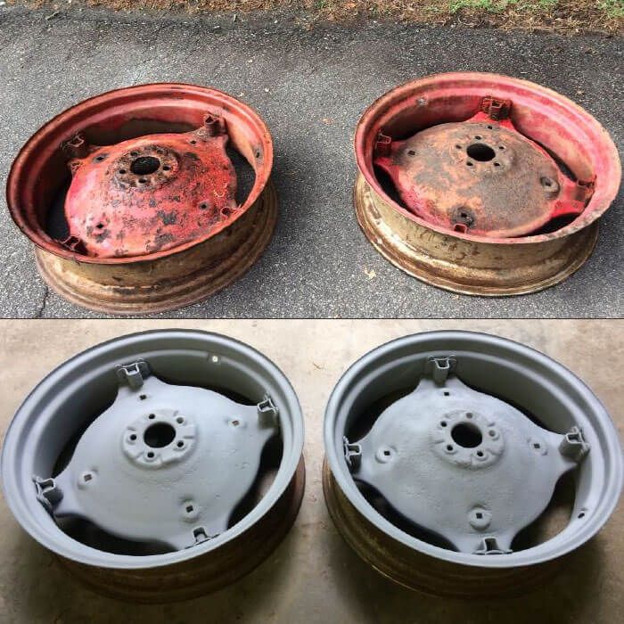 Vehicle surface blasting